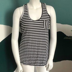 2/15$ DEB - Black & white striped cami - Size 2X